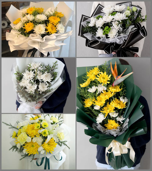 浙江省金华义乌市后宅街道后毛店村白事花束代送